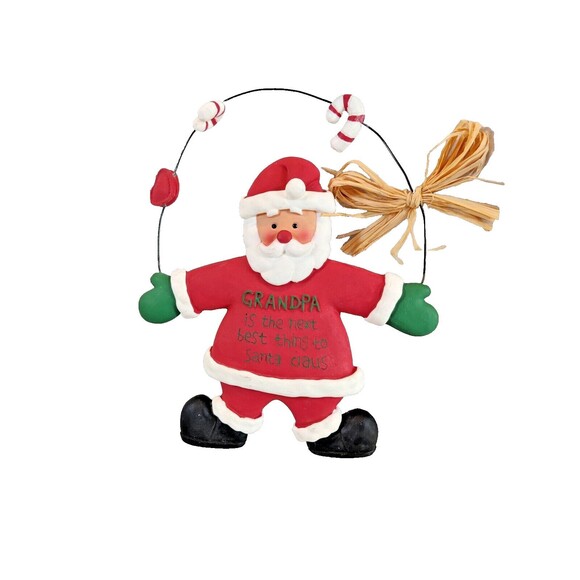 6 1/2" Resin Santa Ornament Wall Decoration-Grandpa - Picture 1 of 4